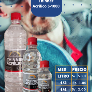 thinner acrilico